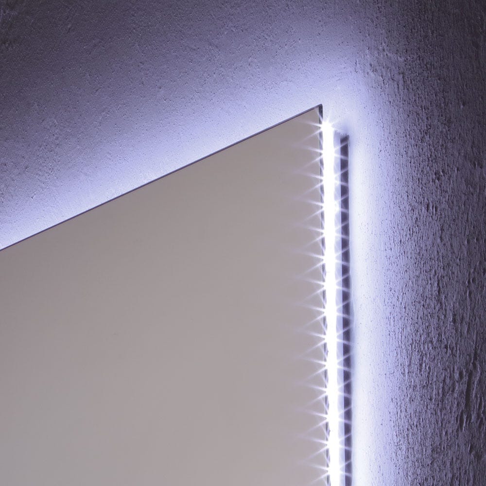 Badkamerspiegel met LED-achtergrondverlichting 100 x 70 cm