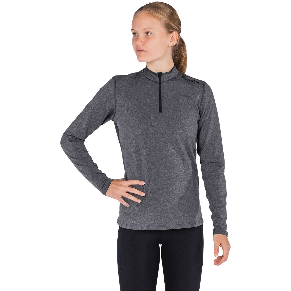 FUSION C3 Zip Neck Løbetrøje Dame