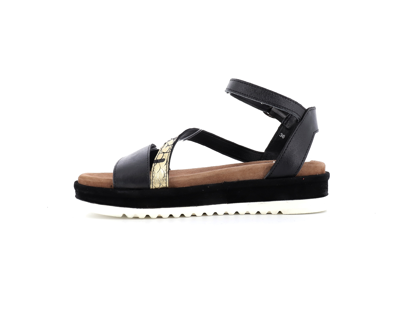 Metamorf ose-LACELLULE Cuir Noir Or