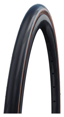 Pneu Route Schwalbe One 700 mm Tubetype Souple LiteSkin RaceGuard Addix Performance Flancs Bronze E-Bike E-25