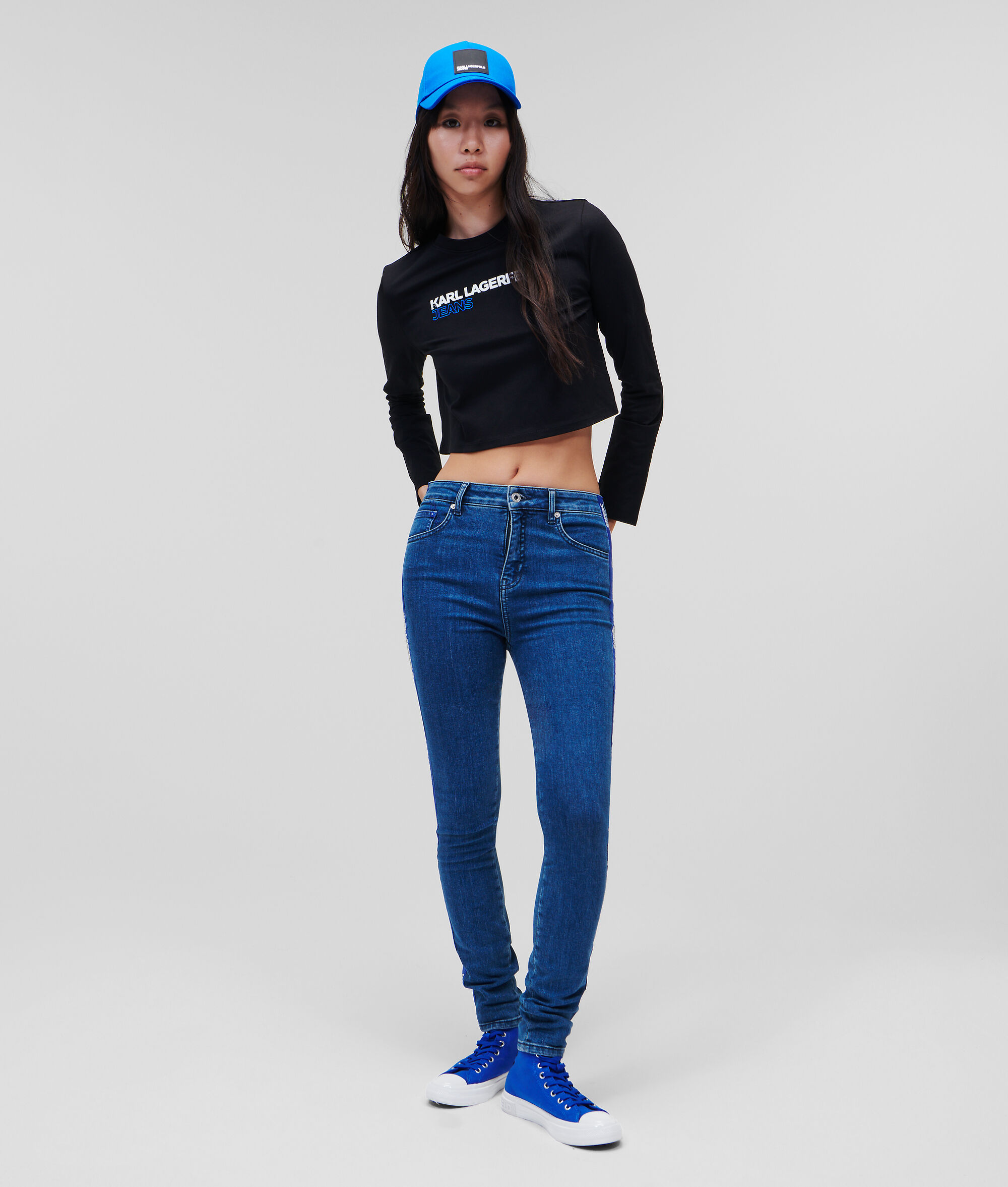 T-SHIRT MANCHES LONGUES KLJ CROPPED