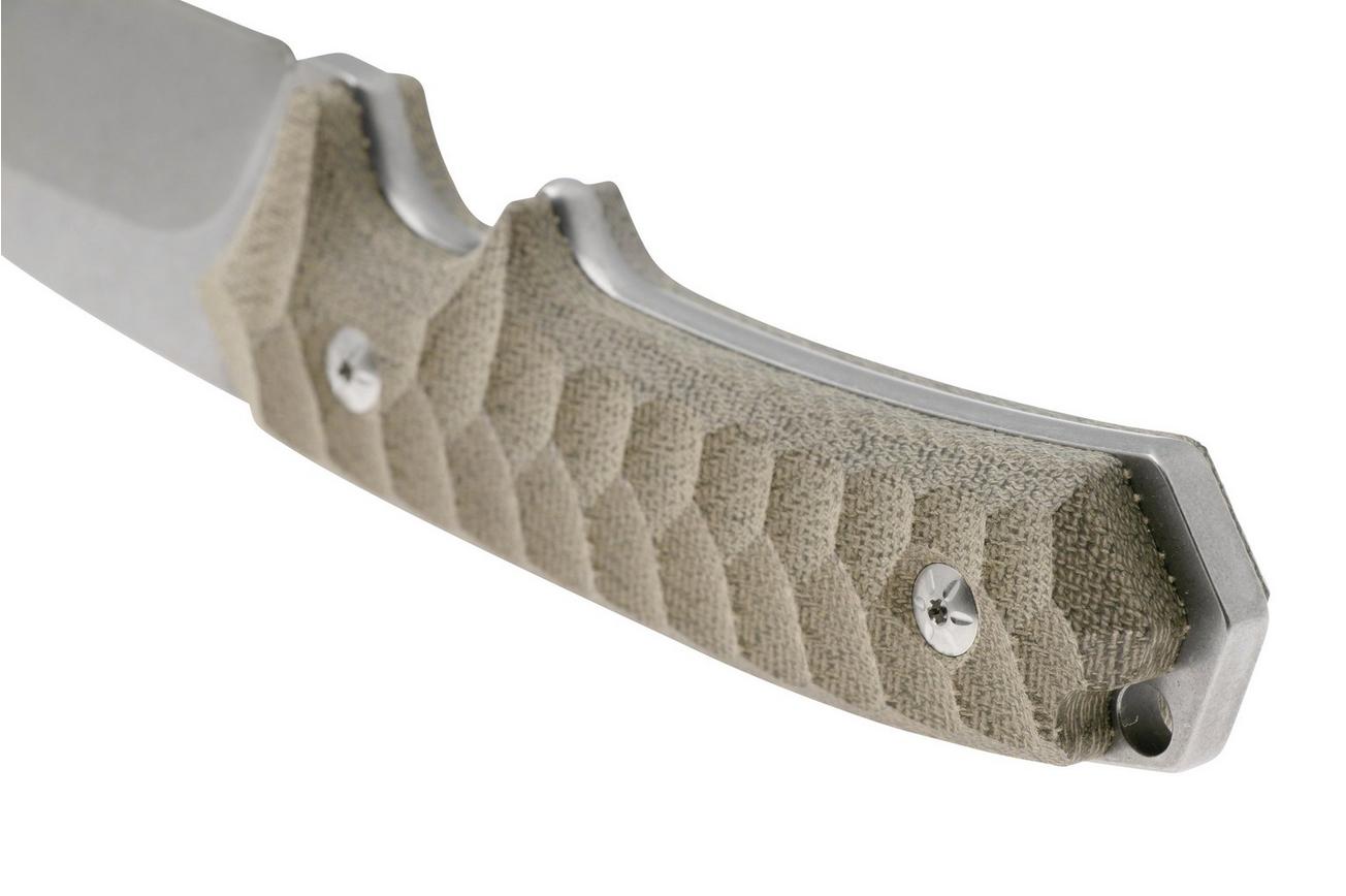 Mercury Ranger 923-23-3VCVC Stonewashed Sleipner, Natural Canvas Micarta, bushcraftmes