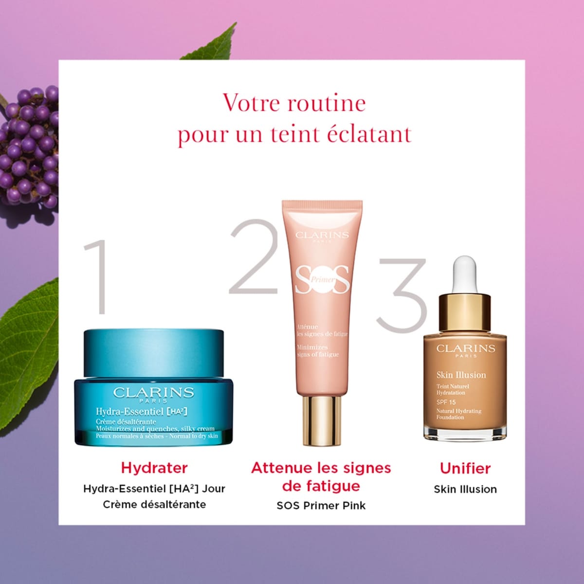 CLARINS SOS Primer Base de Teint Anti-Fatigue