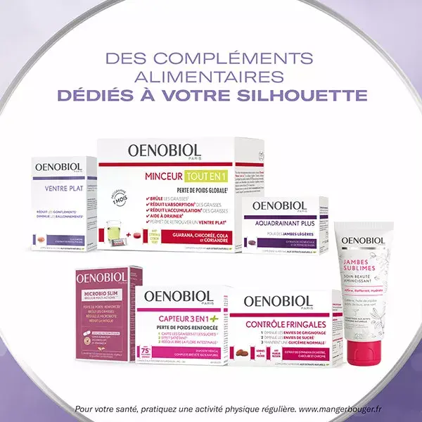 Oenobiol Flat Stomach - Embalagem com 2 x 60 cápsulas