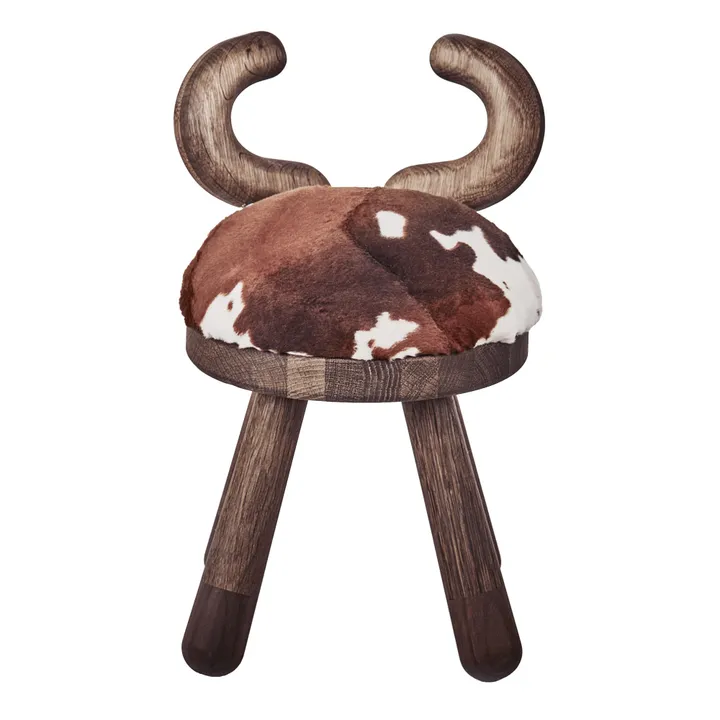 EO Chaise vachette en chêne et noyer par Takeshi Sawada | Bois foncé