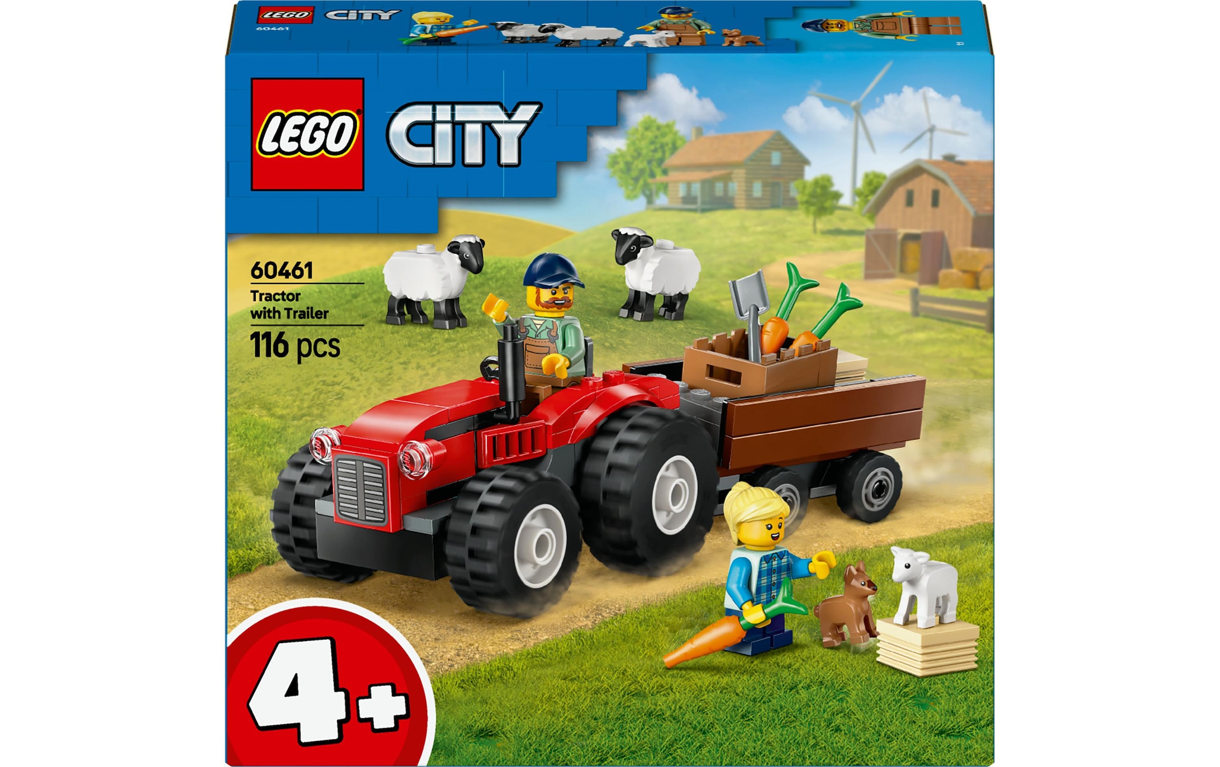 LEGO® Spielbausteine »City Traktor mit Anhänger 60460«