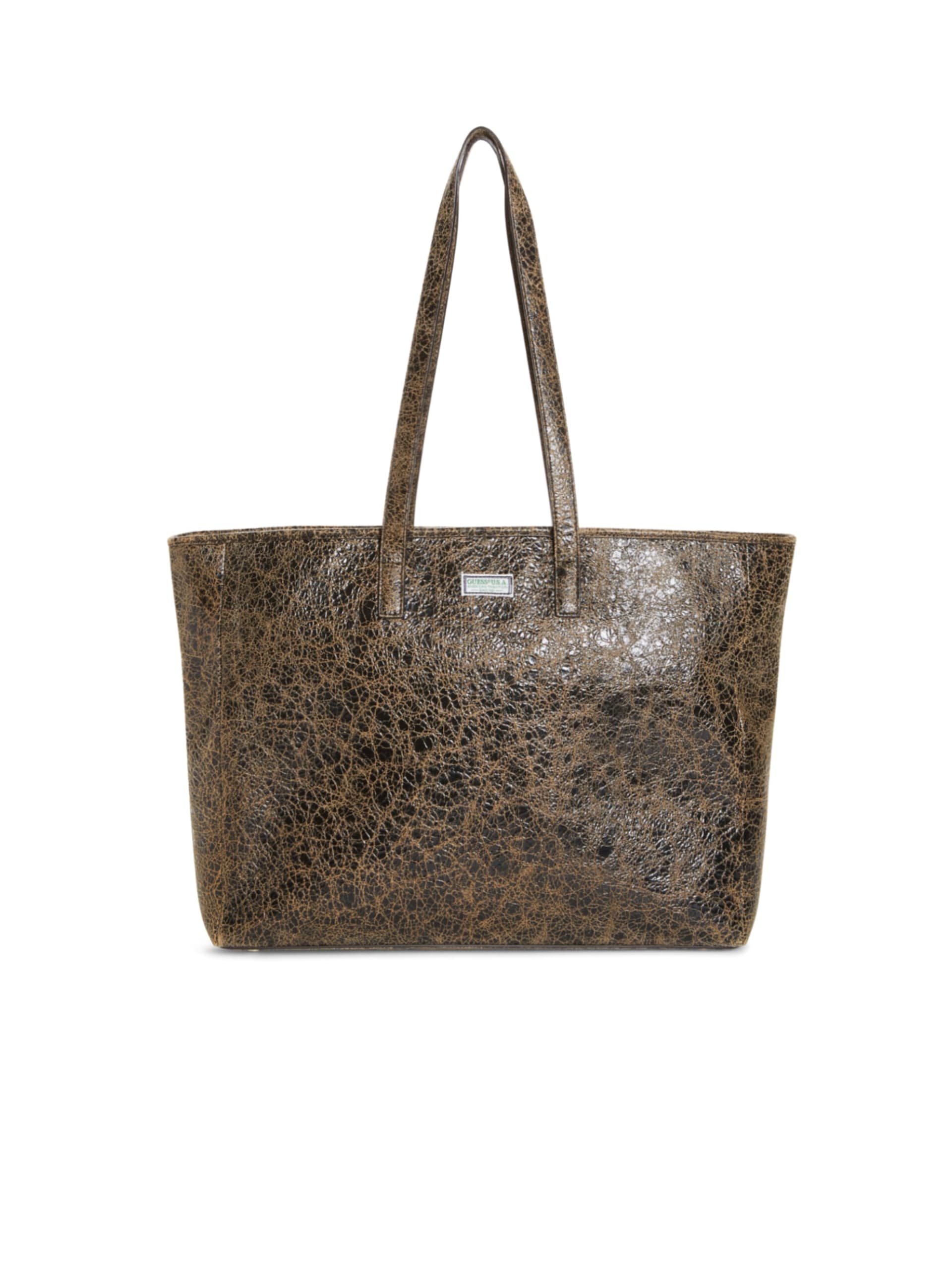 Bolsa Serapia em couro craquelado