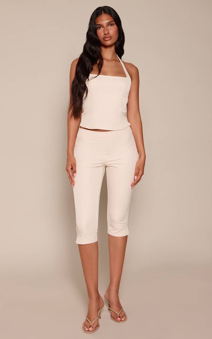 Amande Ensemble Coordonné Pantalon Capri Tissé