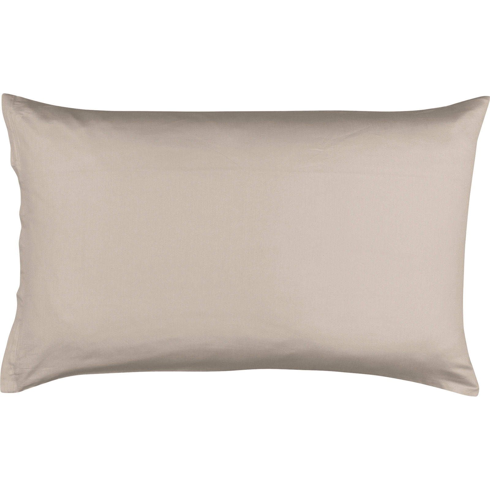 Bettwäsche Satin unifarben 160x210 Duvetbezug Nord, beige
