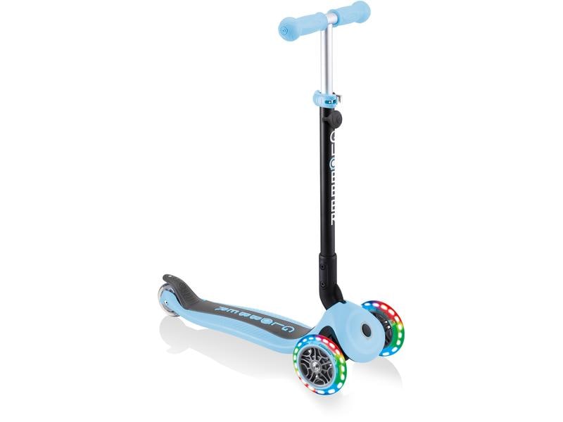 GLOBBER Scooter GO UP Foldable Plus Lights, Pastel Blau Scooter