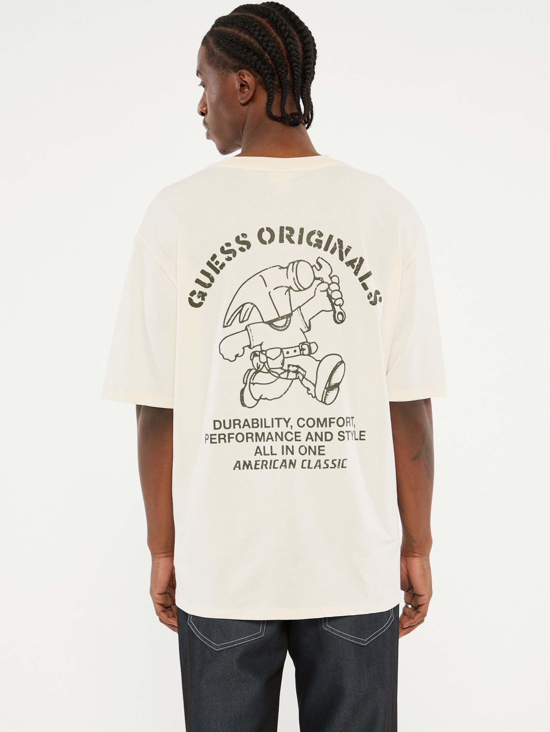 Camiseta de gola redonda GUESS Originals Eco Carpenter