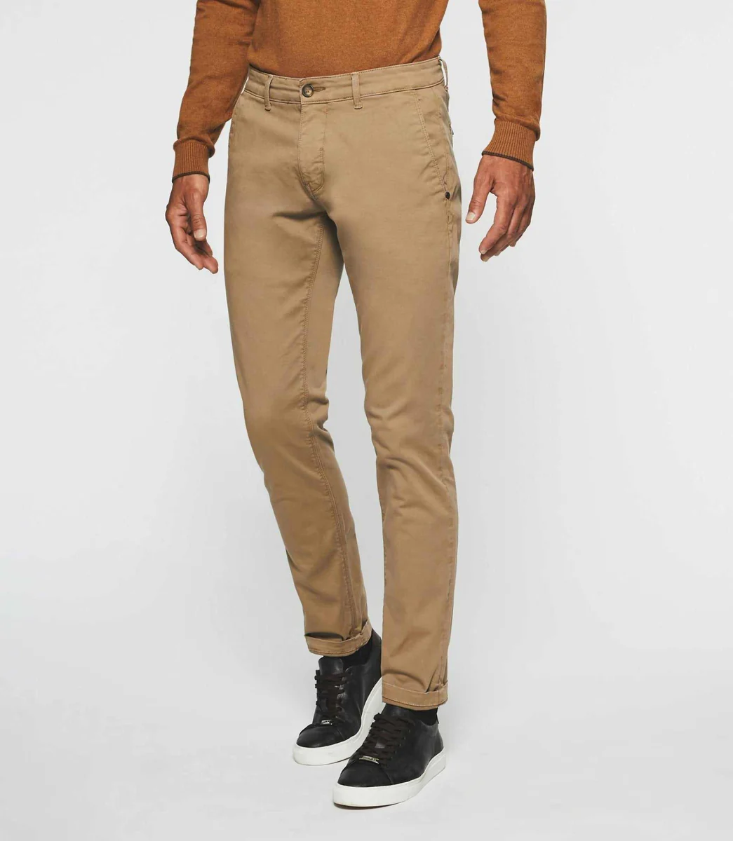 Pantalon chino slim beige VALOR