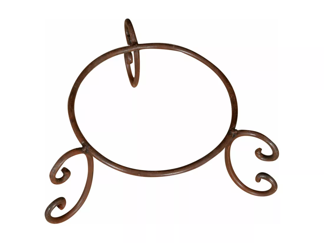 BISCOTTINI Porte-Pot – Support en Fer Solide - Support Métallique pour Plantes - Support de Plante - Jardinière - Décoratif - Extérieure - 40x40x19 cm