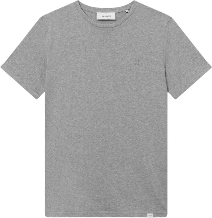 Les Deux Nørregaard T-Shirt Tonal Gråmeleret