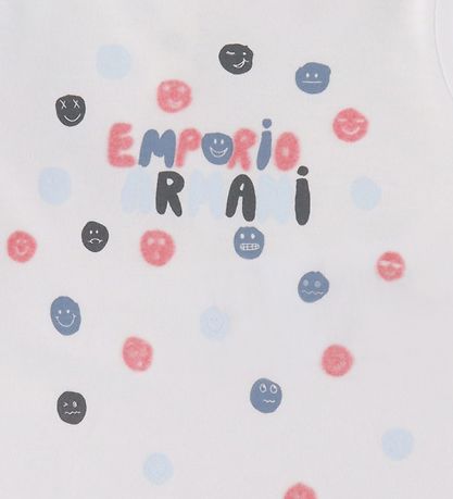 Emporio Armani Pullover - Weiß m. Text/Smileys