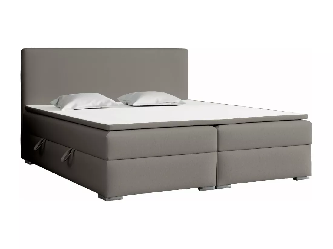 LIT BOXSPRING coffre de lit Laval 180x200 cm, Soft 29 (Gris)