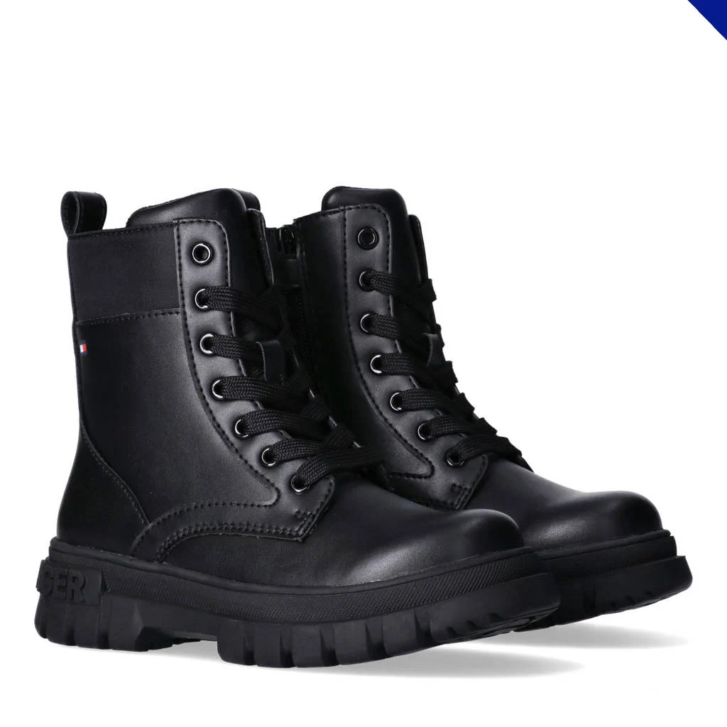 Tommy Hilfiger chunky veterboots zwart