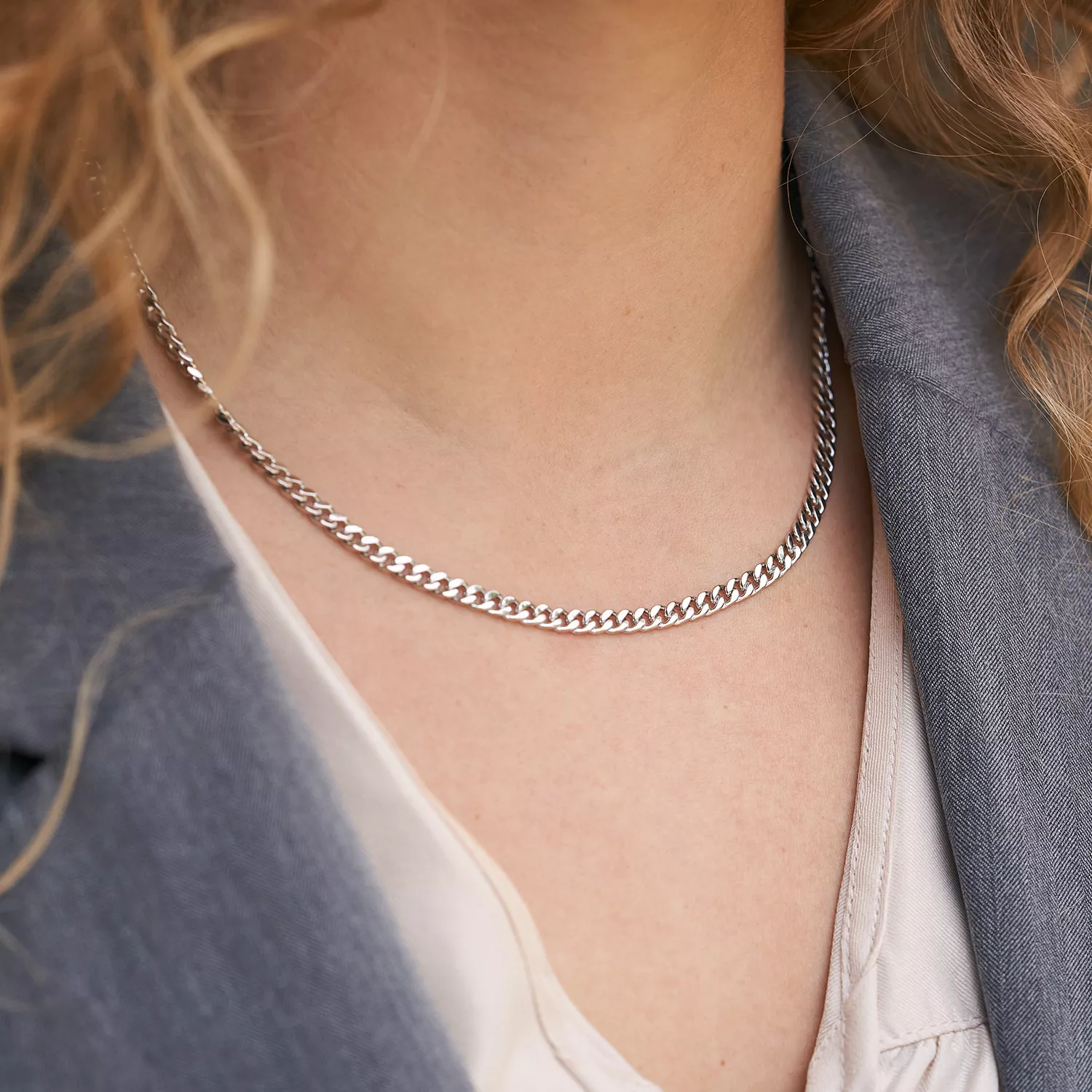 Avilé Jewelry Panzer Halskæde Sølv Di004-S
