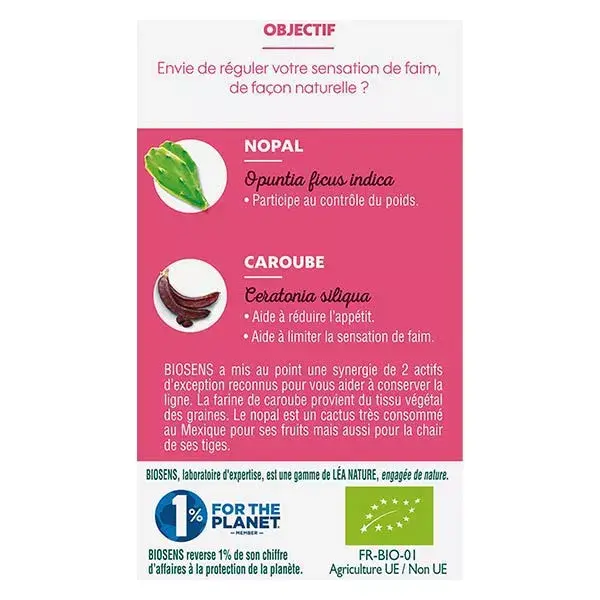 Biosens Stop Faim Bio 45 gélules végétales