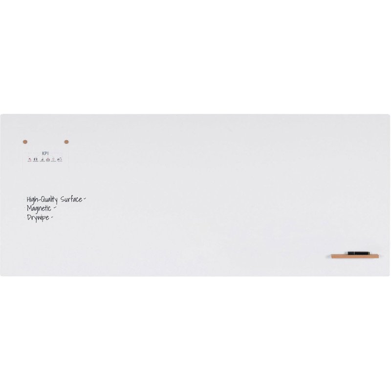Tableau blanc sans cadre laqué Loop 240 x 100 cm Bi-Office
