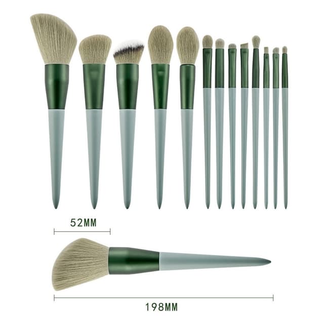 13 stk Makeup Børste Sæt Kosmetiske børster Soft Fiber Foundation Contour