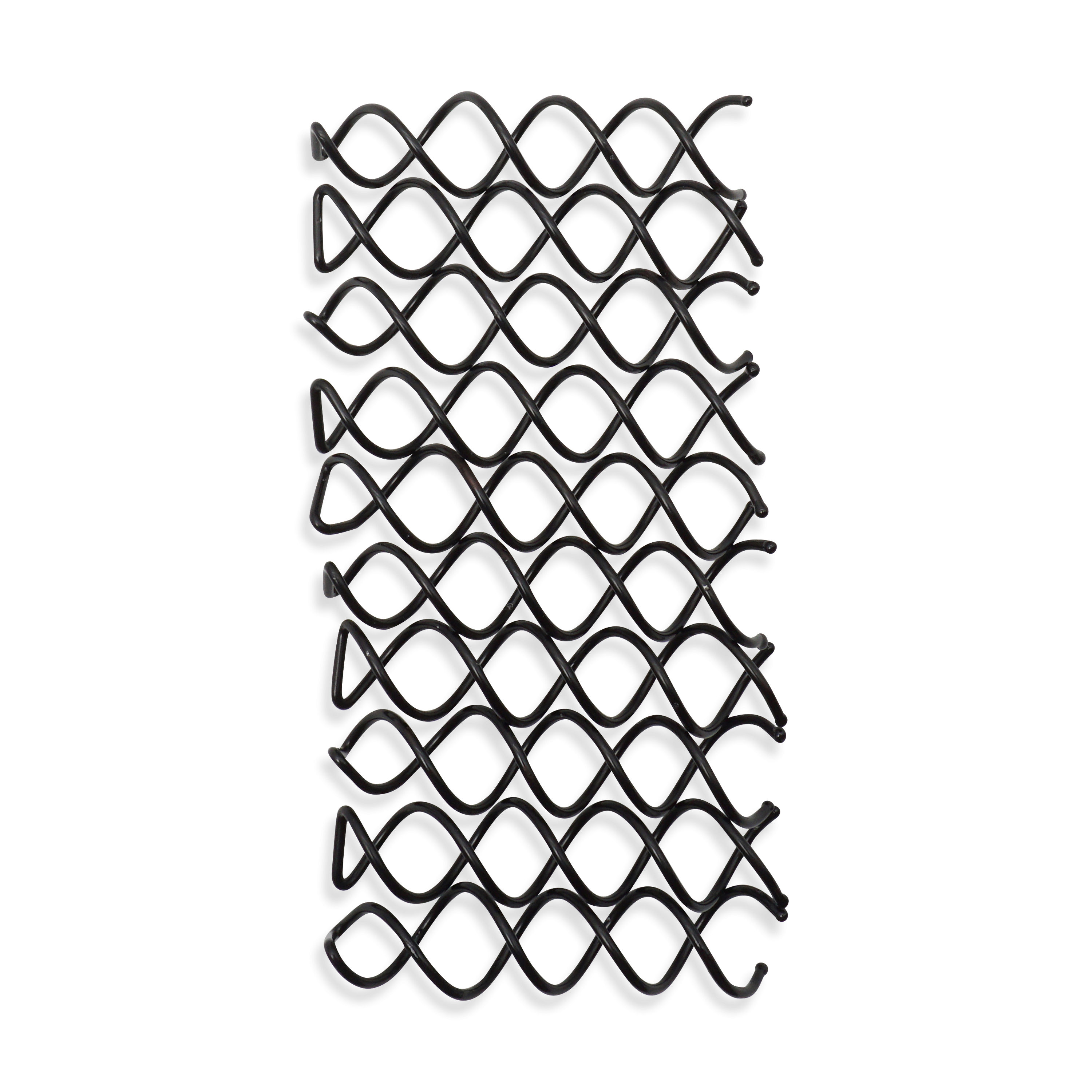 (10er Set) 6mm Haar Spiral Klammer Haarnadel Clips Spirale - Schwarz