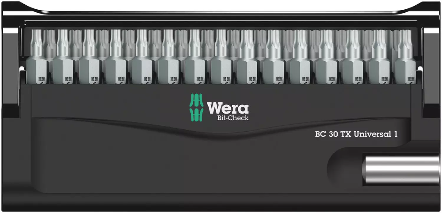 Wera 05057908001 30-delige Bit-Check 30 Universal 1 Bitset - Torx