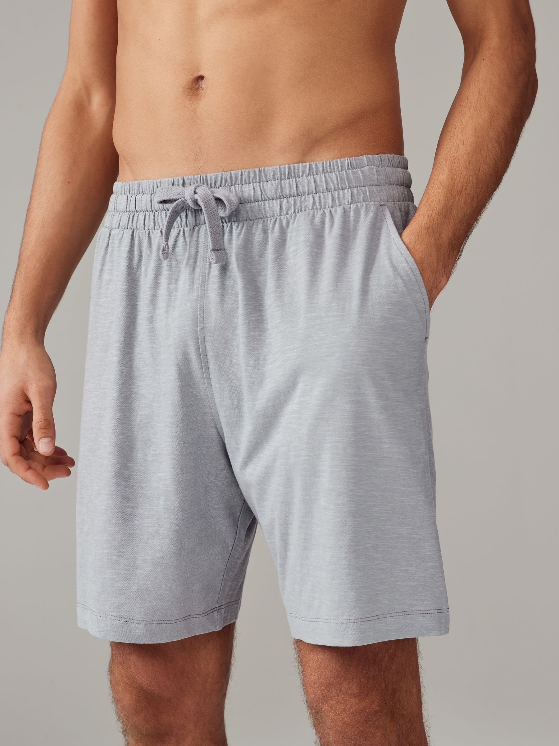 Blauw/paars - Korte jersey pyjama's verpakking van 2