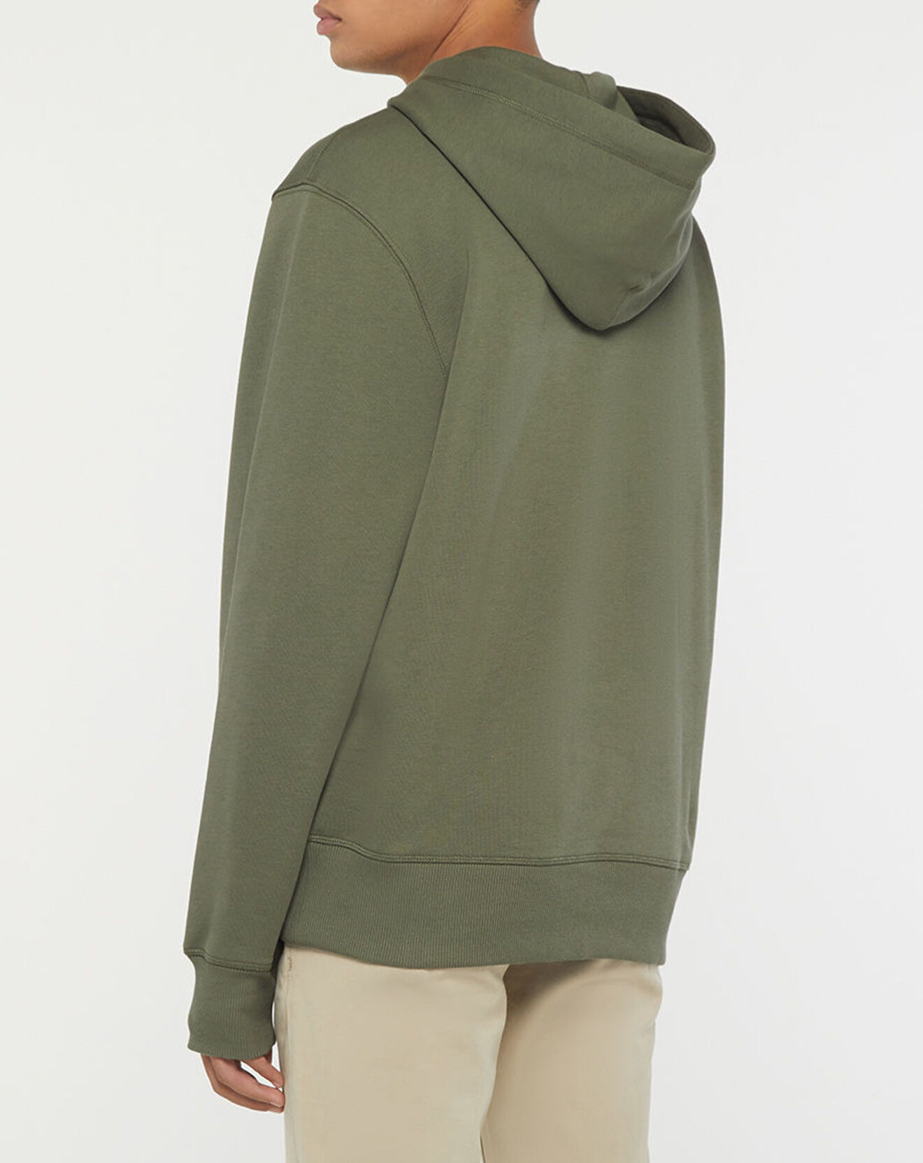 Tommy Hilfiger Sweat 100% Coton Bio Icon Badge kaki