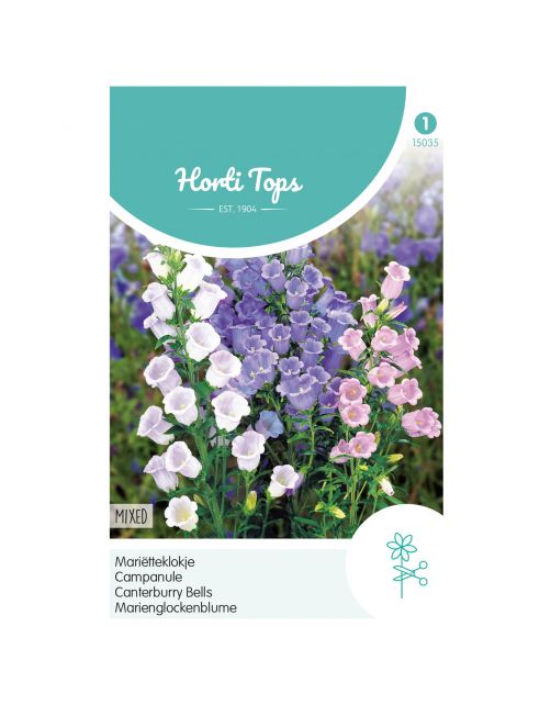 Hortitops Campanula - Mariëtteklokje Enkelbloemig Gemengd - Bloemenzaden - 250 g