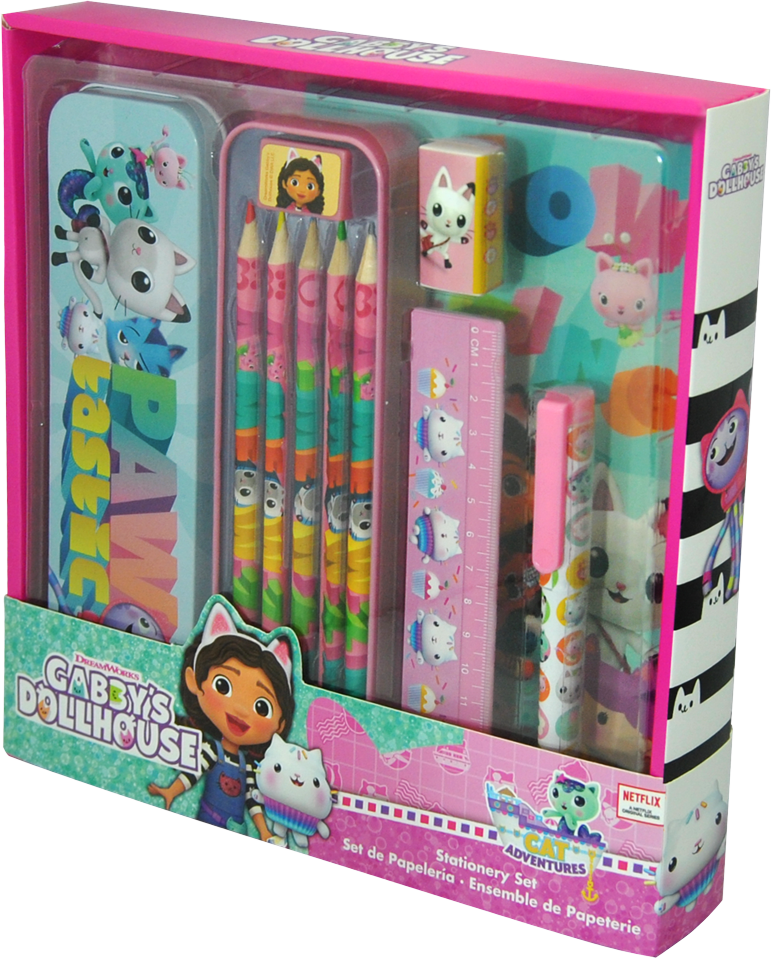 Kids Licensing - Stationary Sæt - Gabby's Dollhouse