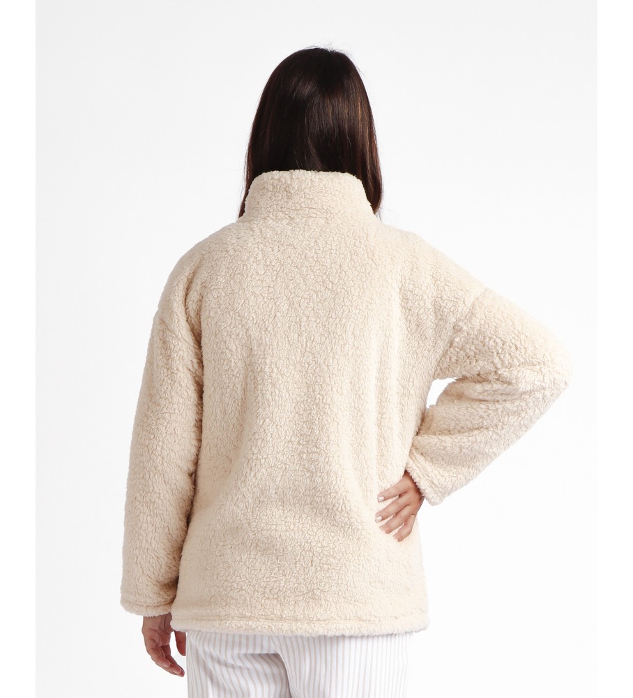 Robe de banho Admas Soft Home Warm de manga comprida, bege