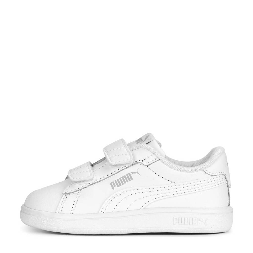 Puma Puma Smash 3.0 L V Inf 3.0 L V leren sneakers wit/lichtgrijs