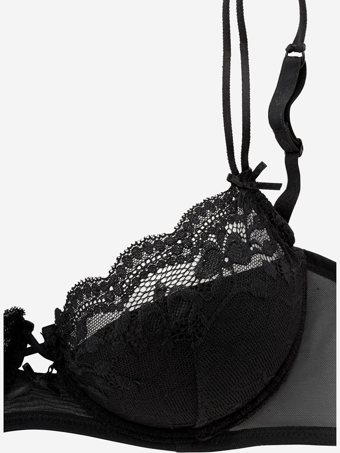 Soutien-gorge push-up bonnets recouverts de dentelle