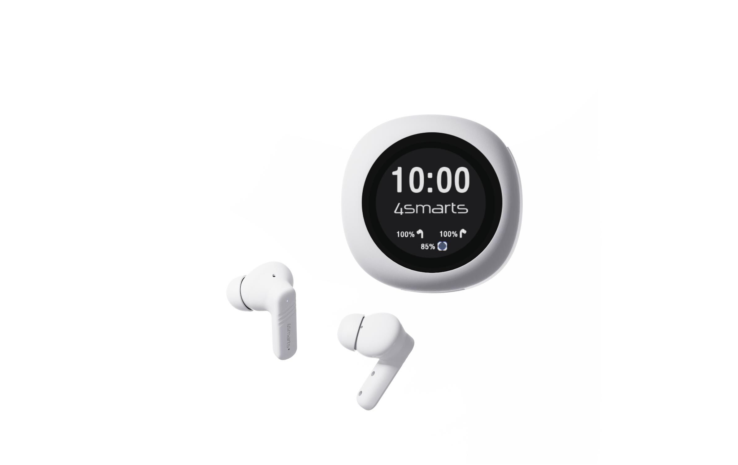 True Wireless In-Ear-Kopfhörer SkyBuds Screen Pro ANC WeissTrue-Wireless-Kopfhörer mit Geräuschunterdrückung und smarter Ladeschale