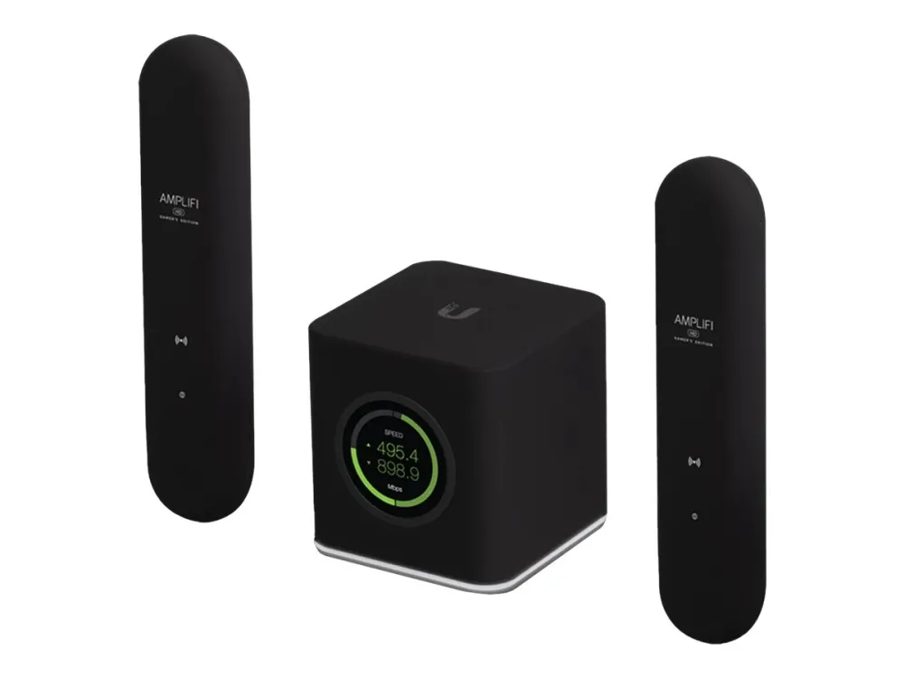 Ubiquiti AmpliFi AFi-G - Gamer's Edition - - Wi-Fi-system - (router, 2 extendere) - op til 20.000 sq.ft - mesh - 1GbE - Wi-Fi 5 - Dual Band