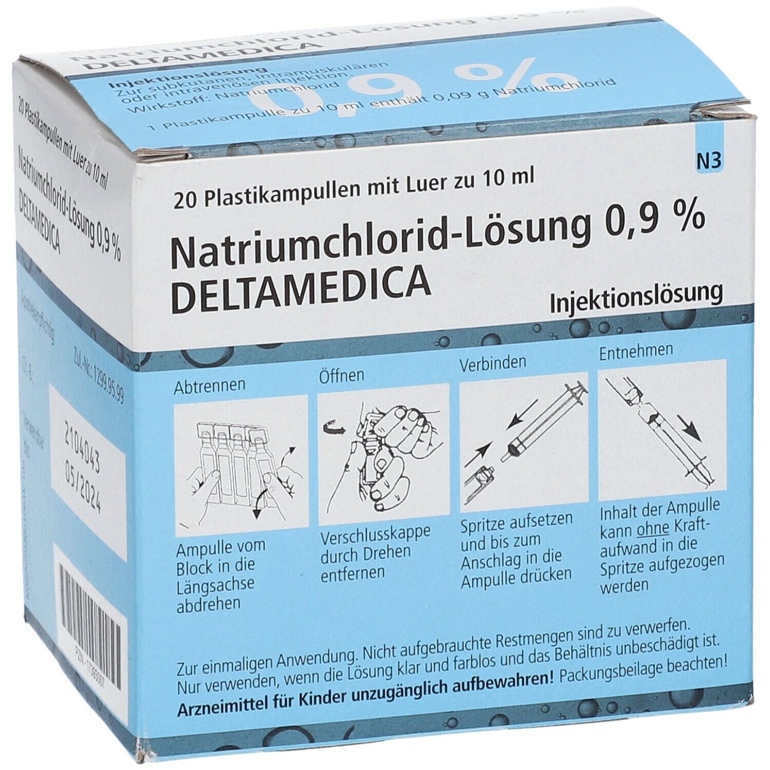 Isotonische Natriumchlorid-Lösung 0,9 % DELTAMEDICA