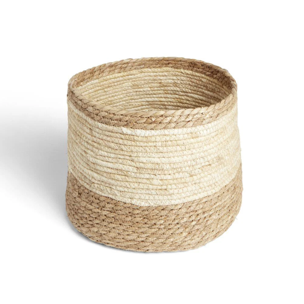 Panière naturelle jacinthe d'eau Ø33xH24cm