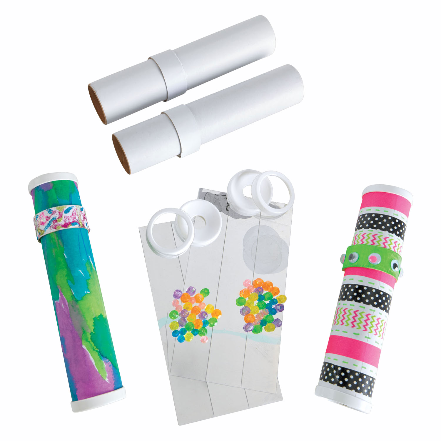 Colorations - Maak en Versier je eigen Caleidoscoop, Set van 12