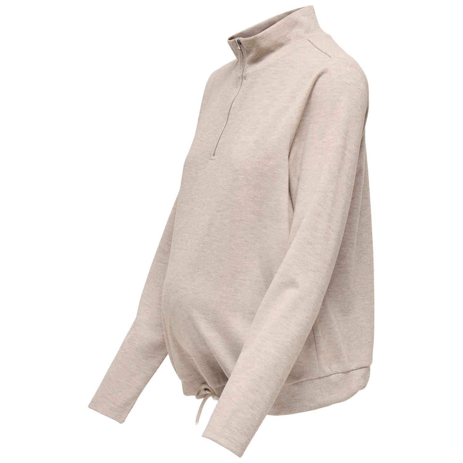 ONLY zwangerschapssweater lange mouwen effen beige