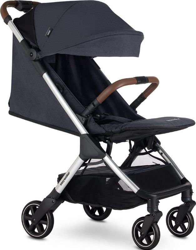 Easywalker - Jackey Gold Edition - Buggy - Zwart - Stof - Goudkleurige Accenten