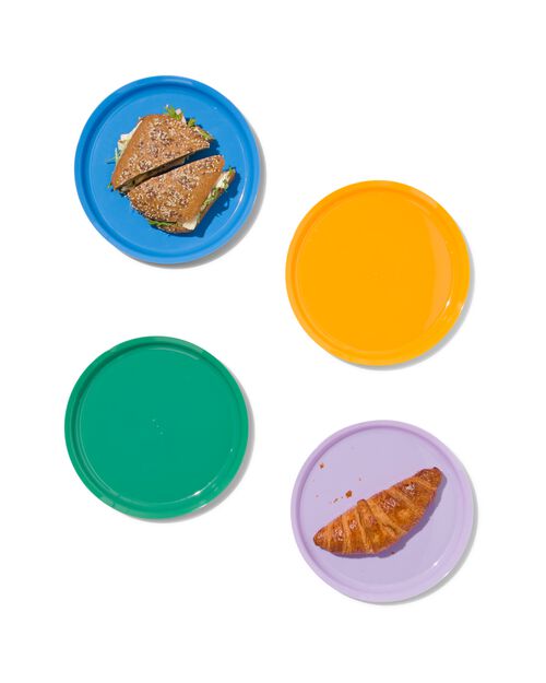 4 assiettes en plastique Ø23cm