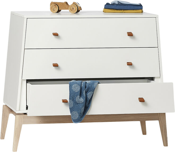 Leander Luna kommode, Hvid/Eg