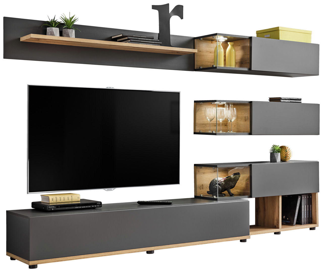 Livetastic TV-Lowboard-Kombination SILK