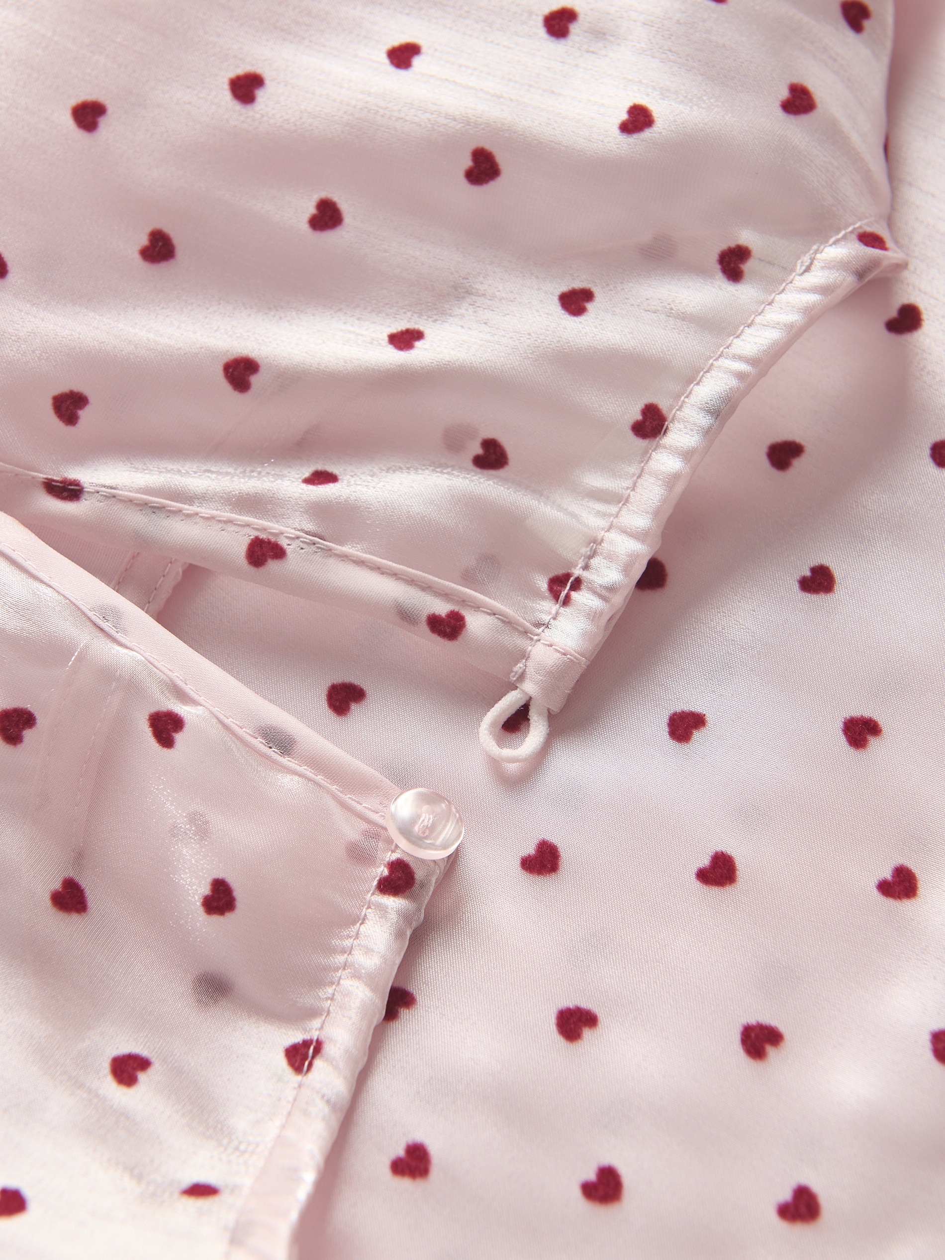 Gemusterte Bluse mit Puffärmeln