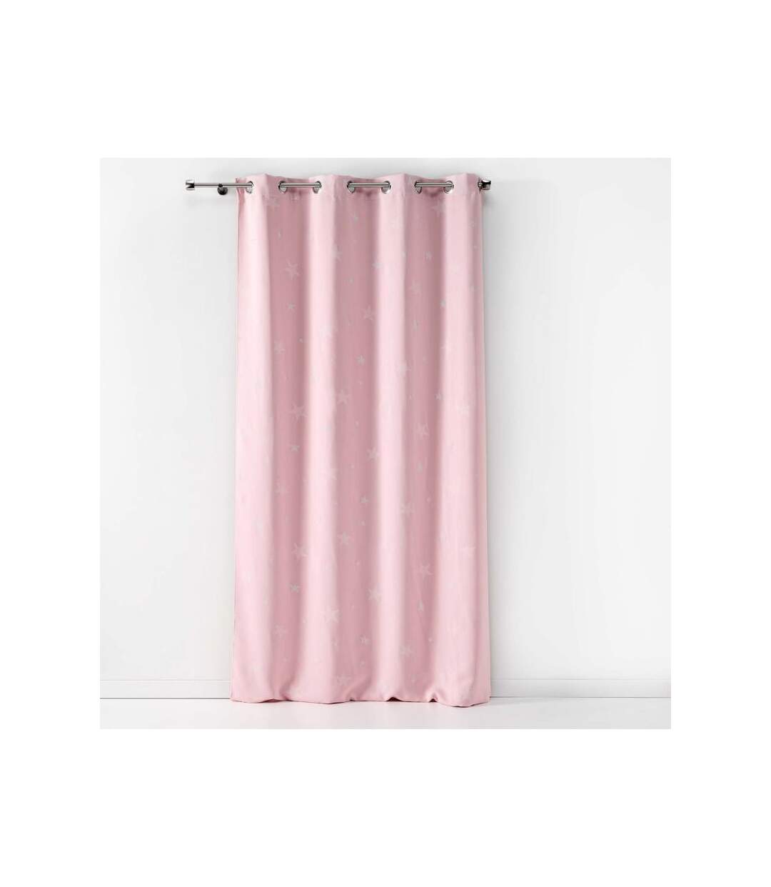Rideau à Œillets Phosphorescent Fluo 140x240cm Rose