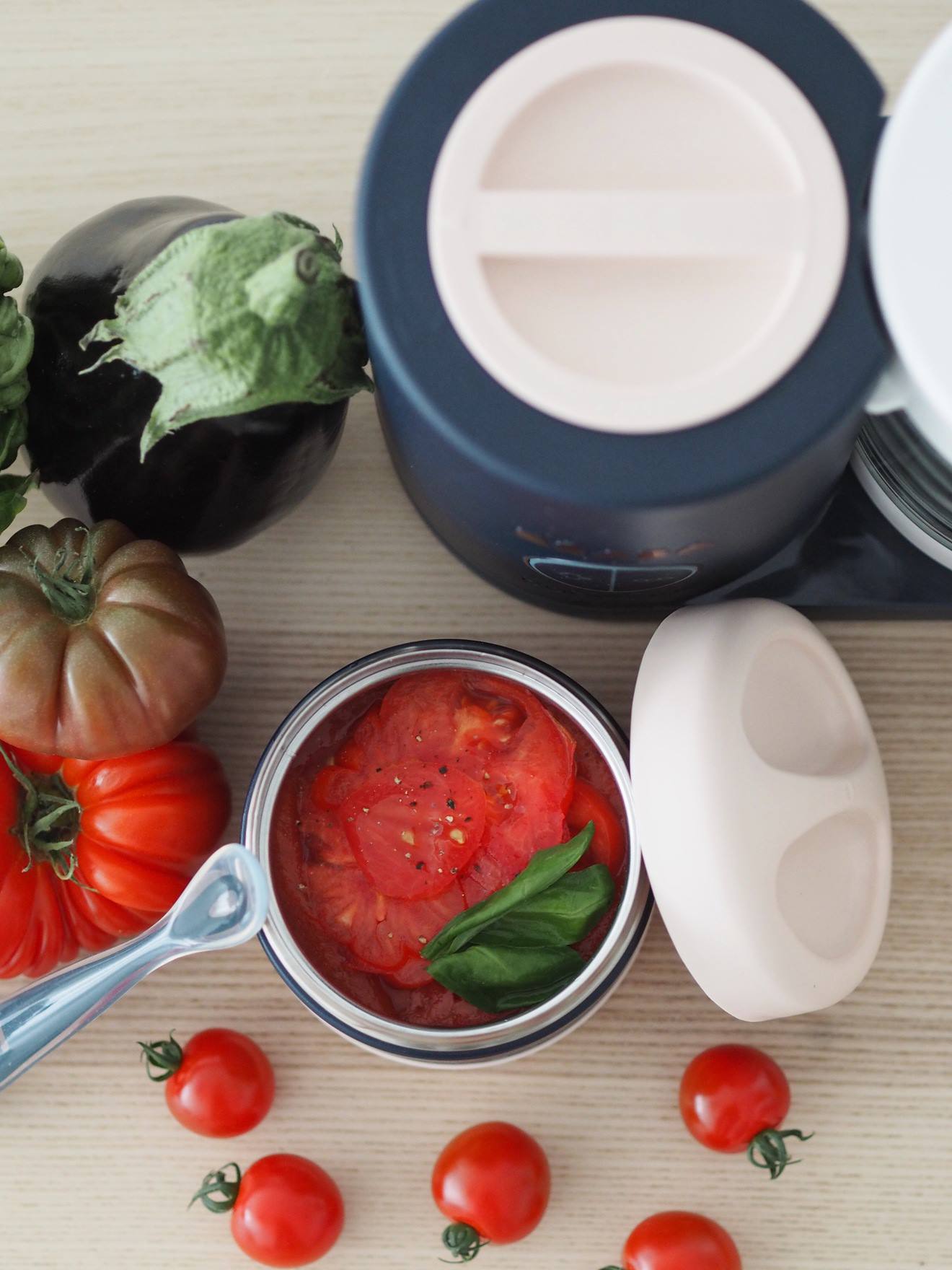 Robô BEABA Babycook Neo 4 em 1, Azul Escuro Liso