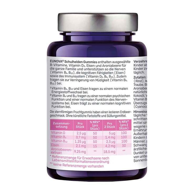 Eunova Schulhelden Gummies, 60 St