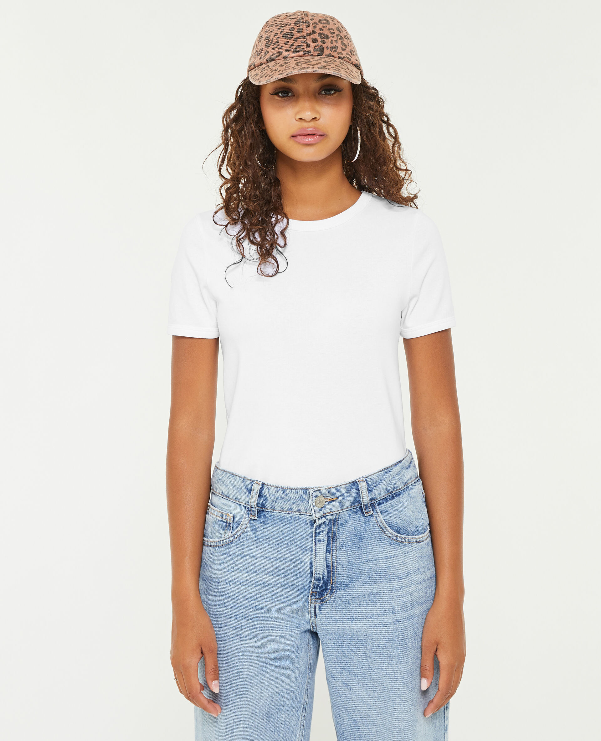 T-shirt col rond - Blanc