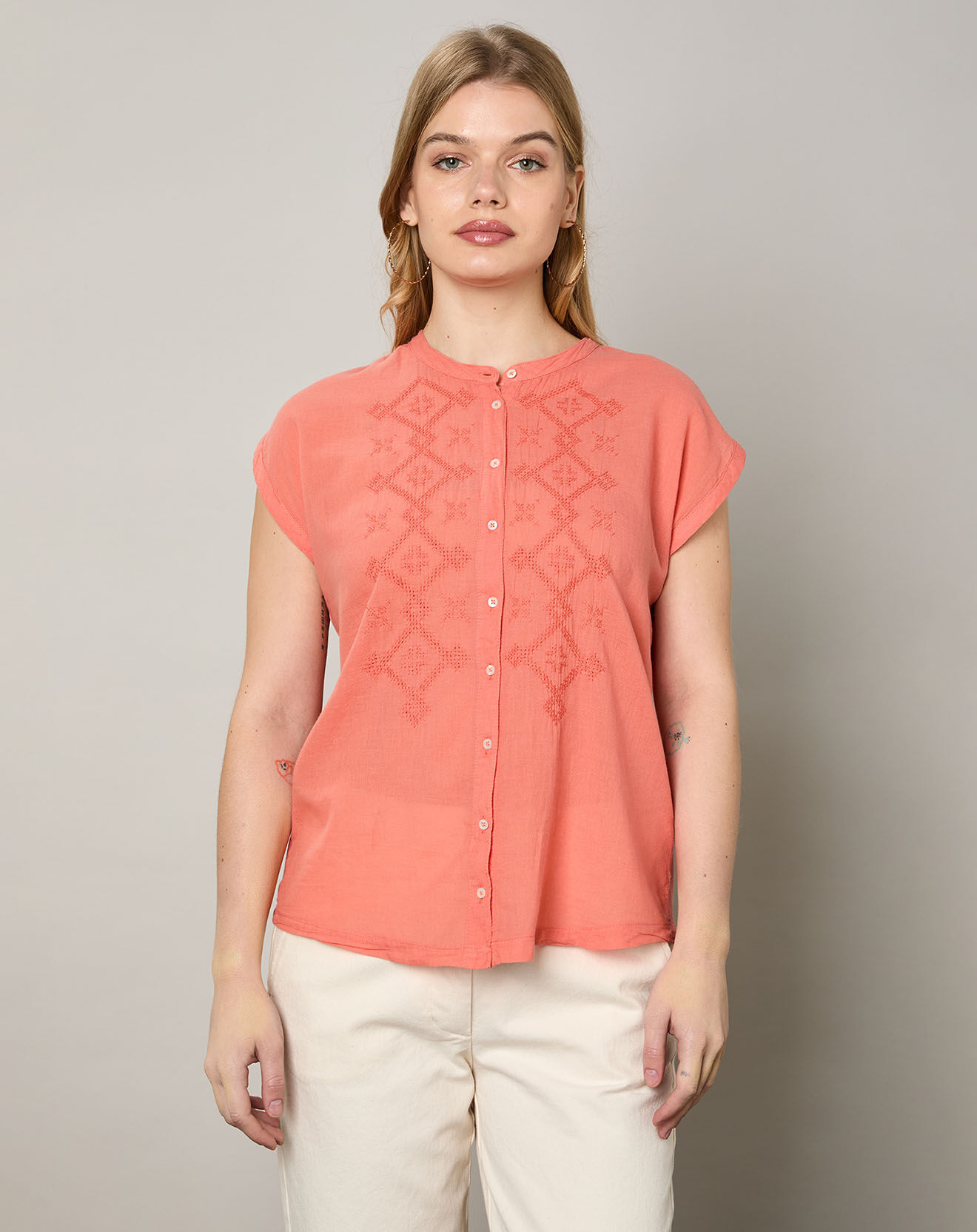 Hartford Chemise Teala corail